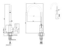 Смеситель Elleci C 01 G62 Bianco Antico