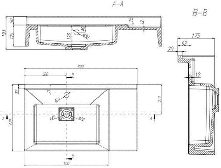 Умывальник Акватон Сакура 80 1A71993KSK010 Умывальник Акватон Сакура 80 1A71993KSK010