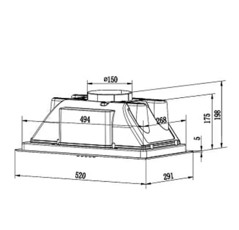 Вытяжка Weissgauff Box 850 WH