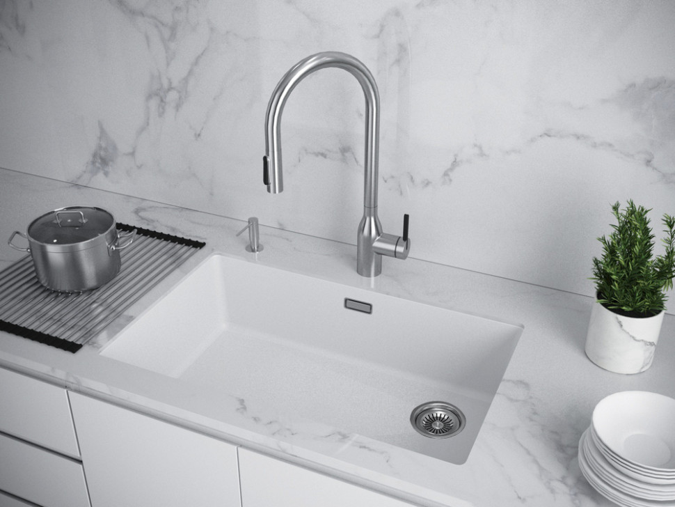Кухонная мойка Paulmark Lumi LU74-WH Кухонная мойка Paulmark Lumi LU74-WH