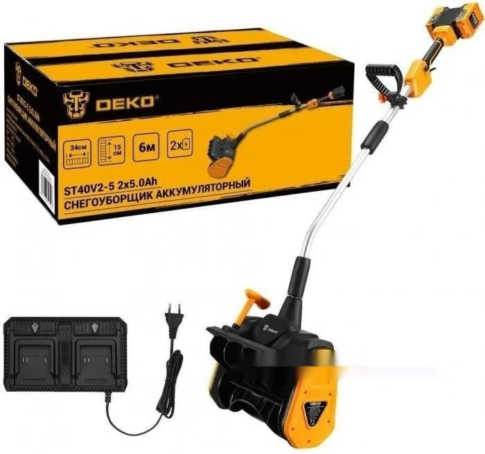Снегоуборщик Deko ST40V2-5 083-4443 (с 2-мя АКБ) Снегоуборщик Deko ST40V2-5 083-4443 (с 2-мя АКБ)