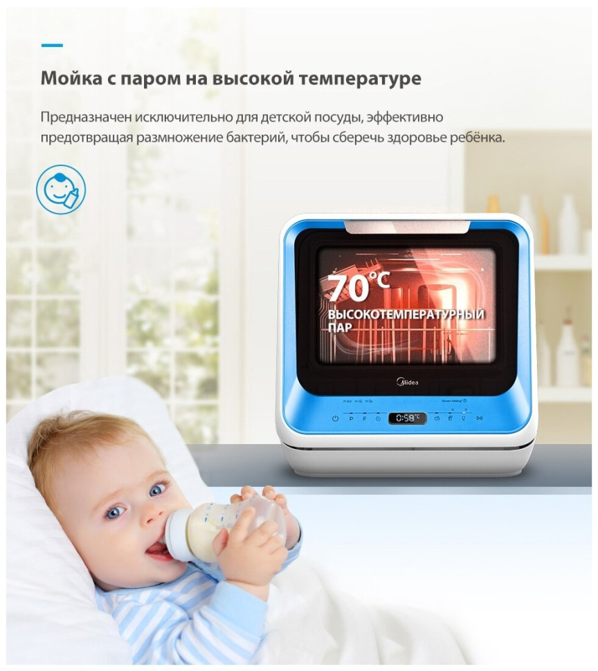 Посудомоечная машина Midea Mini-i MCFD42900BL Посудомоечная машина Midea Mini-i MCFD42900BL