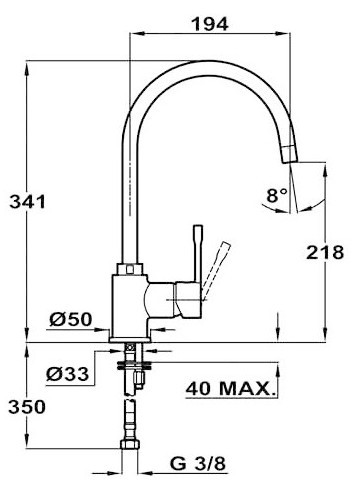 Смеситель Teka SP 995 (Vanila) Смеситель Teka SP 995 (Vanila)