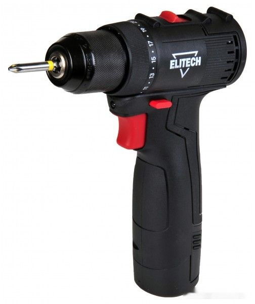 Дрель-шуруповерт Elitech ДА 10.8БЛ2 E2201.037.01 (с 2-мя АКБ) Дрель-шуруповерт Elitech ДА 10.8БЛ2 E2201.037.01 (с 2-мя АКБ)