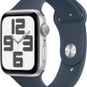 Умные часы Apple Watch SE 2 44 мм (алюминиевый корпус, серебристый/грозовой синий, спортивный силиконовый ремешок M/L) Умные часы Apple Watch SE 2 44 мм (алюминиевый корпус, серебристый/грозовой синий, спортивный силиконовый ремешок M/L)