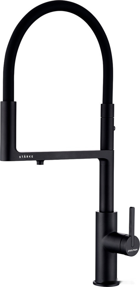 Смеситель Paulmark Tornado TO213402-401 (антрацит/черный)