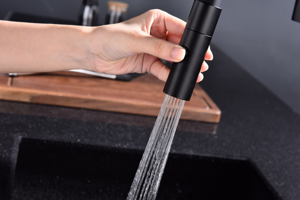 Смеситель Paulmark Tornado TO213402-401 (антрацит/черный) Смеситель Paulmark Tornado TO213402-401 (антрацит/черный)