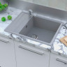 Кухонная мойка GranFest GF-LV-660L (серый) Кухонная мойка GranFest GF-LV-660L (серый)
