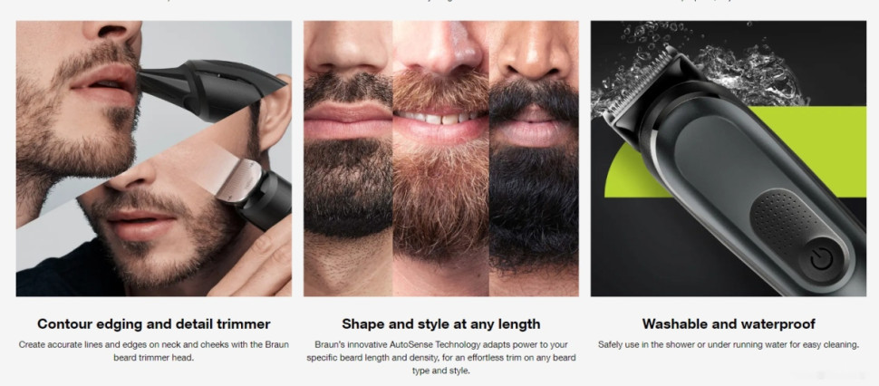 Машинка для стрижки волос Braun MGK7321 Машинка для стрижки волос Braun MGK7321