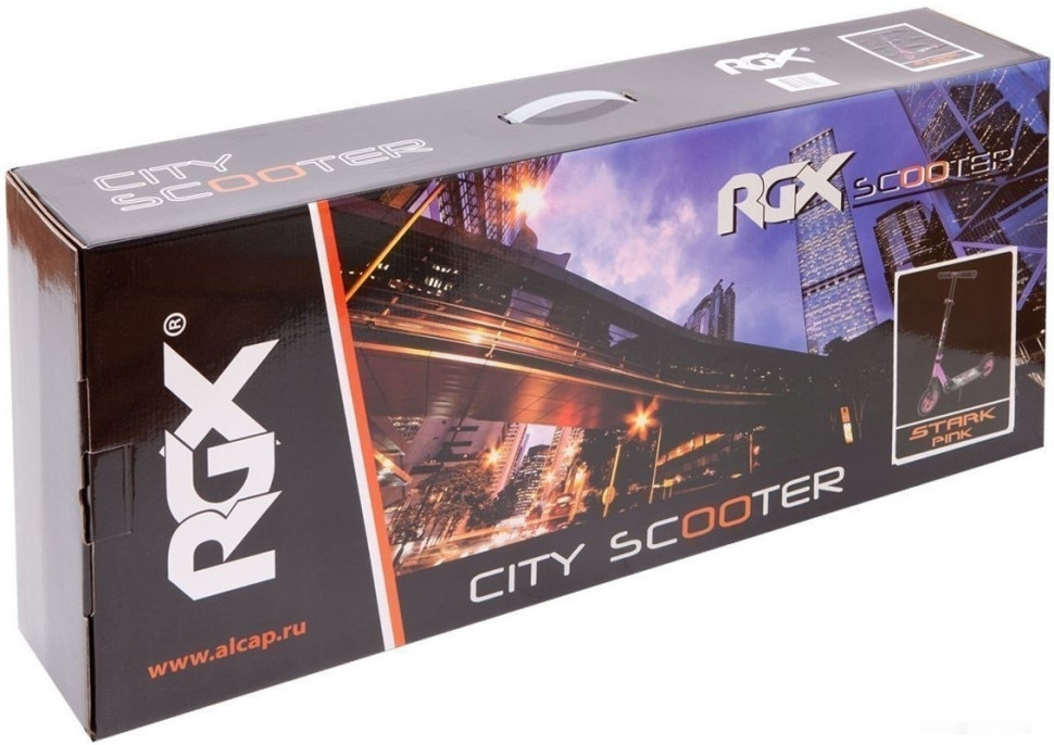 Самокат RGX Stark (черный/розовый) Самокат RGX Stark (черный/розовый)