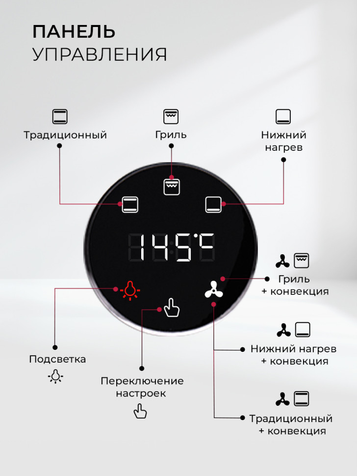 Духовой шкаф LEX EDP 607 BBL Wide Series