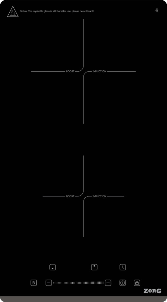 Варочная панель Zorg INO31 black