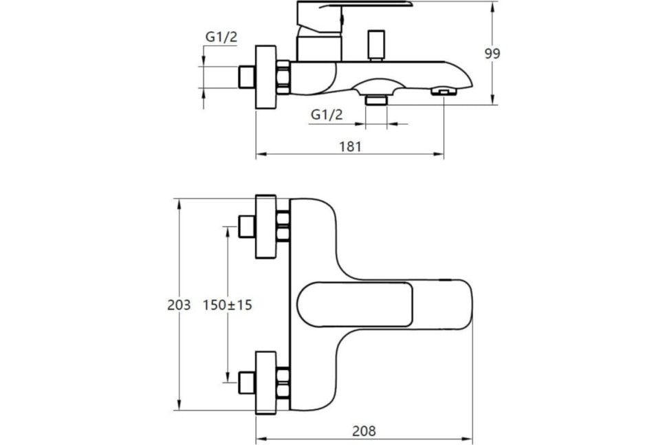 Смеситель Voda Fairway FY54 Смеситель Voda Fairway FY54