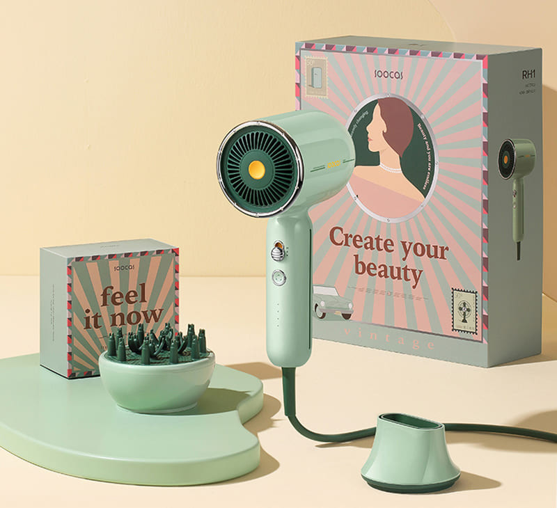 Фен Soocas RH1 Retro (зеленый) Фен Soocas RH1 Retro (зеленый)