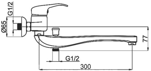 Смеситель Rubineta P-22/C Star