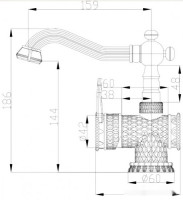 Смеситель Zorg A 413U-BR
