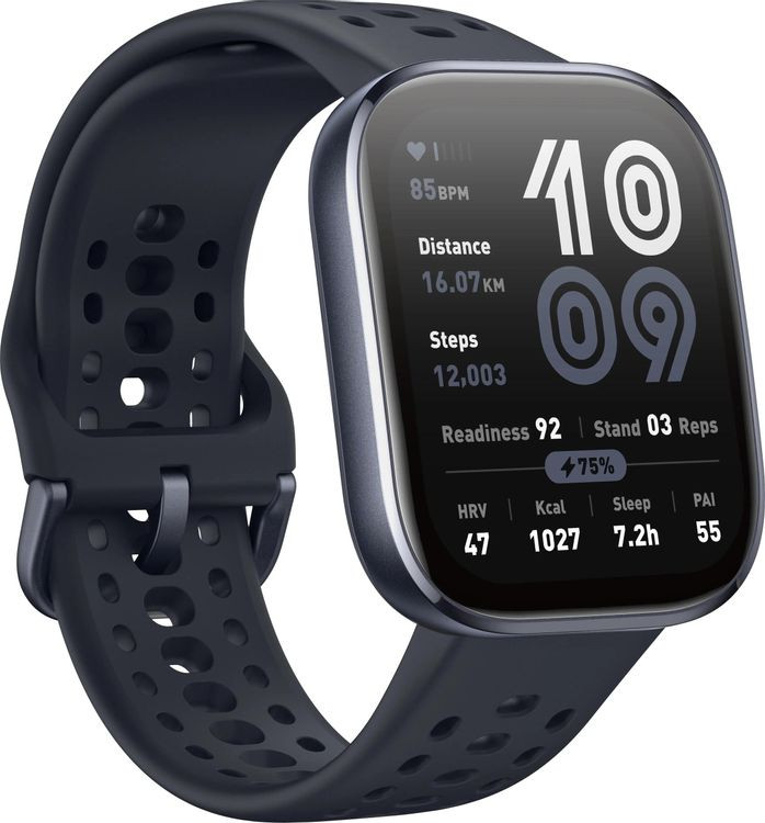 Умные часы Amazfit Bip 6 (черный, с черным силиконовым ремешком) Умные часы Amazfit Bip 6 (черный, с черным силиконовым ремешком)