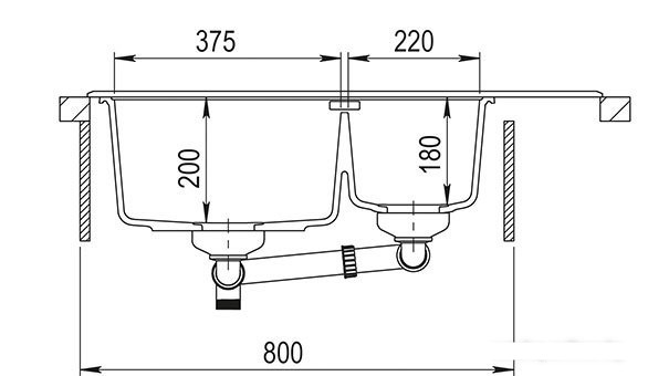 Кухонная мойка AquaSanita Delicia Plus GQD 150 B 601 AW black metallic Кухонная мойка AquaSanita Delicia Plus GQD 150 B 601 AW black metallic