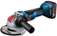 Угловая шлифмашина Bosch GWX 18V-10 Professional 06017B0102 (с 2-мя АКБ, кейс)