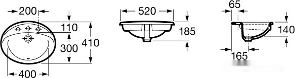 Умывальник Roca Rodeo 52x41 (327866000) Умывальник Roca Rodeo 52x41 (327866000)