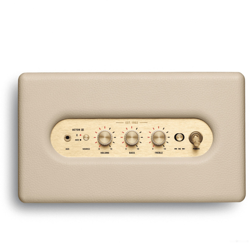 Портативная акустика Marshall Acton III (кремовый) Портативная акустика Marshall Acton III (кремовый)