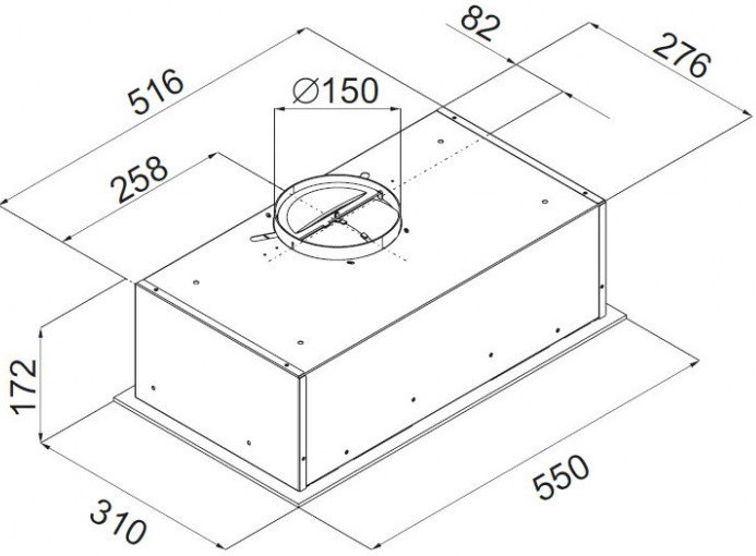 Вытяжка Ciarko Alfa 60 (белый)