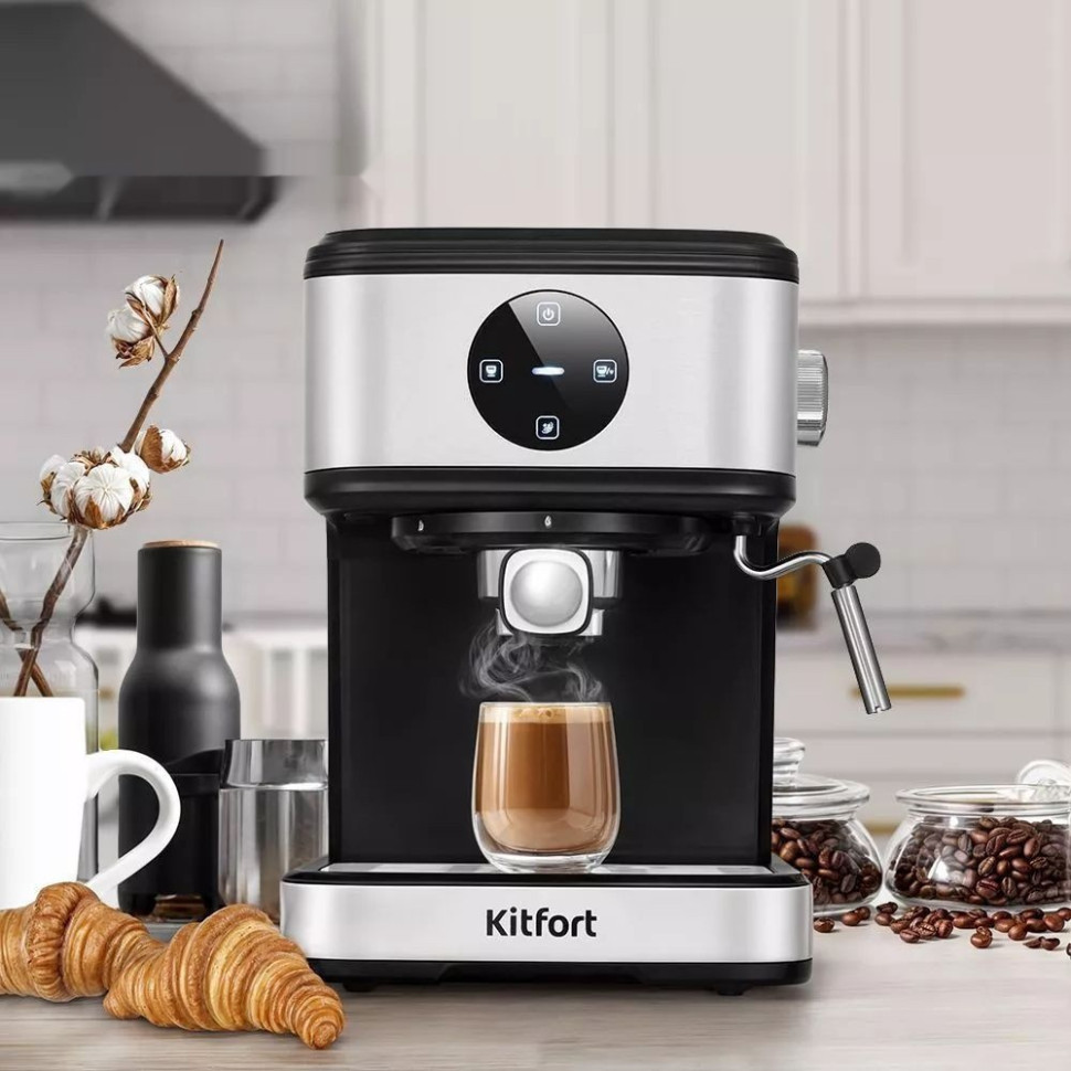 Рожковая кофеварка Kitfort KT-7224