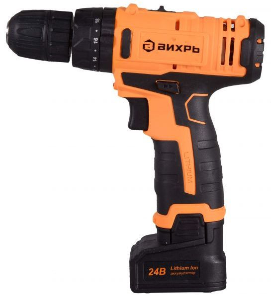 Аккумуляторная дрель-шуруповерт Вихрь ДА-24Л-2кУ Аккумуляторная дрель-шуруповерт Вихрь ДА-24Л-2кУ