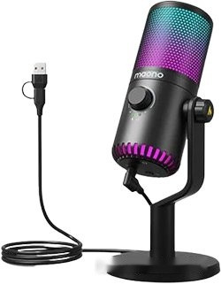 Проводной микрофон Maono DM30 RGB (черный)