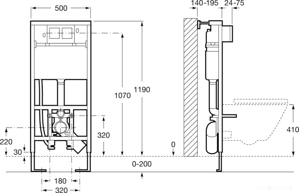 Система инсталляции Roca In-Wall A890090800