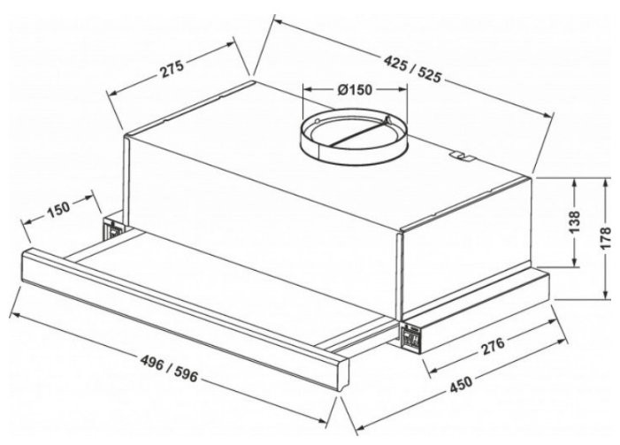 Вытяжка ZorG Technology STORM G 700 60 WH