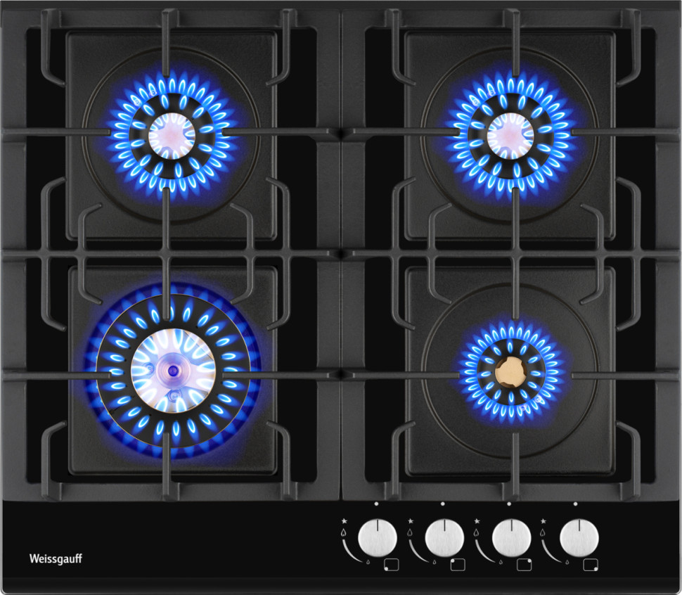 Варочная панель Weissgauff HGG 6445 BL Volcano Burner