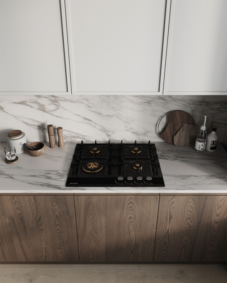 Варочная панель Weissgauff HGG 6445 BL Volcano Burner Варочная панель Weissgauff HGG 6445 BL Volcano Burner