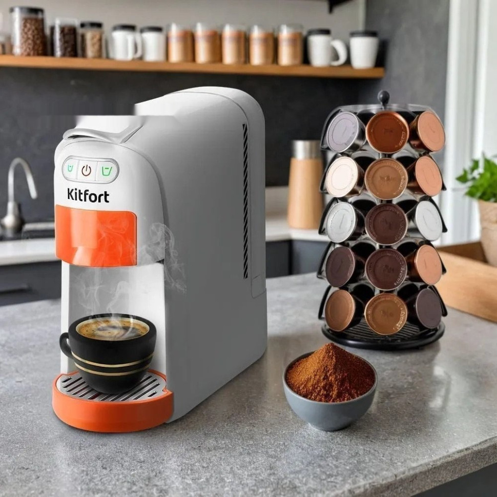 Капсульная кофеварка Kitfort KT-7509 Капсульная кофеварка Kitfort KT-7509