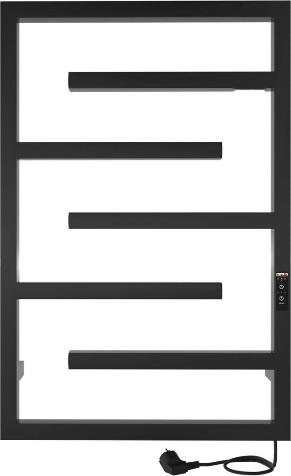 Полотенцесушитель ProHeat Quadro Nova 50х80 (терморегулятор, таймер, черный муар)