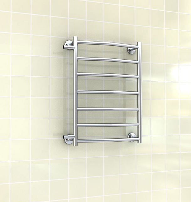 Полотенцесушитель Ростела Соната боковое подключение 1" 6 перекладин 70 см Полотенцесушитель Ростела Соната боковое подключение 1" 6 перекладин 70 см