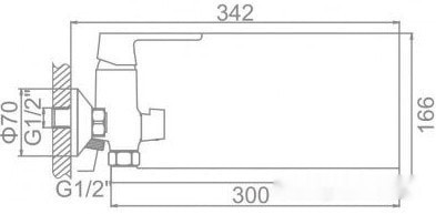 Смеситель Ledeme L2277