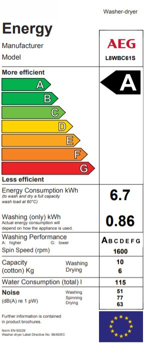 Стиральная машина AEG L 8WBC61 S Стиральная машина AEG L 8WBC61 S