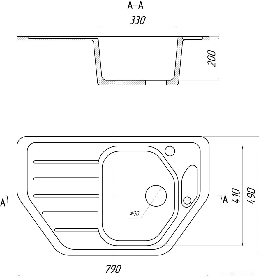Кухонная мойка Gerhans E08 (терракот) Кухонная мойка Gerhans E08 (терракот)