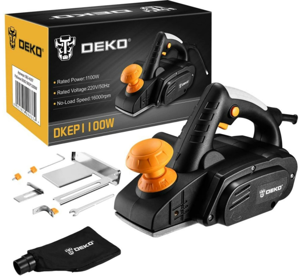 Электрорубанок Deko DKEP1100W 063-4197