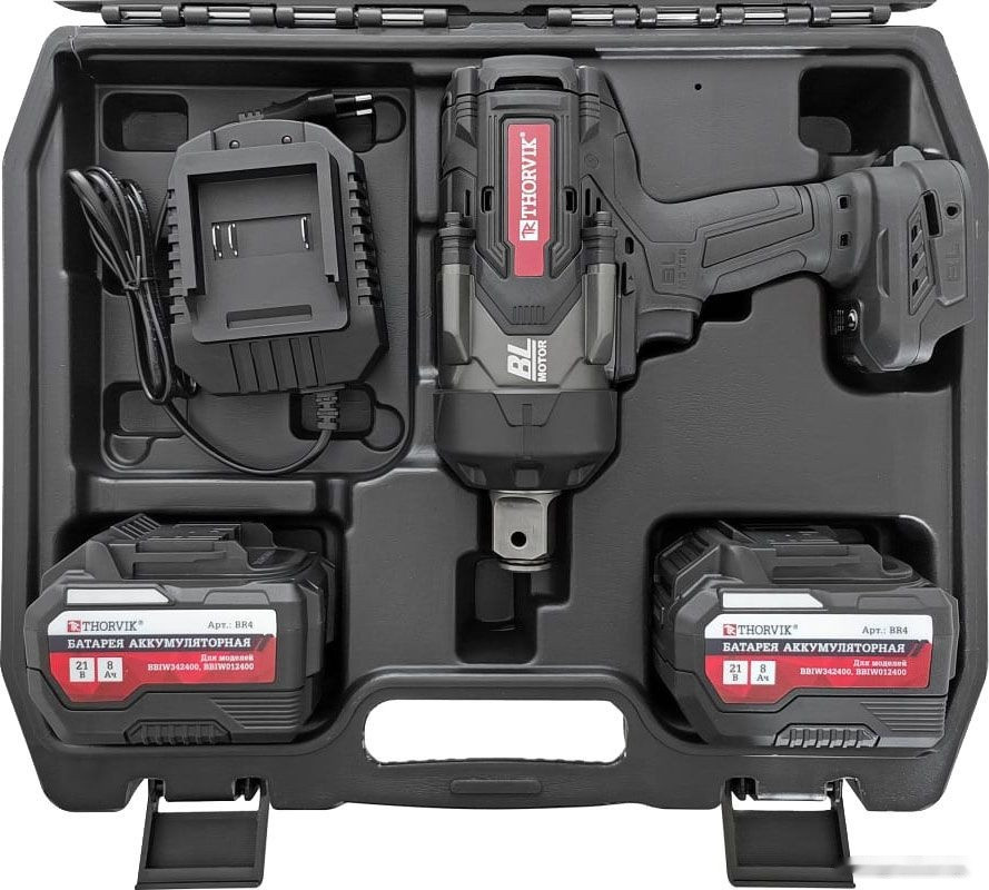 Гайковерт Thorvik BBIW012400 (с 2-мя АКБ, кейс) Гайковерт Thorvik BBIW012400 (с 2-мя АКБ, кейс)