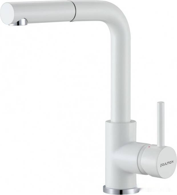 Смеситель Paulmark Kassel Ka214311-431TW (белый матовый)