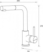 Смеситель Paulmark Kassel Ka214311-431TW (белый матовый)
