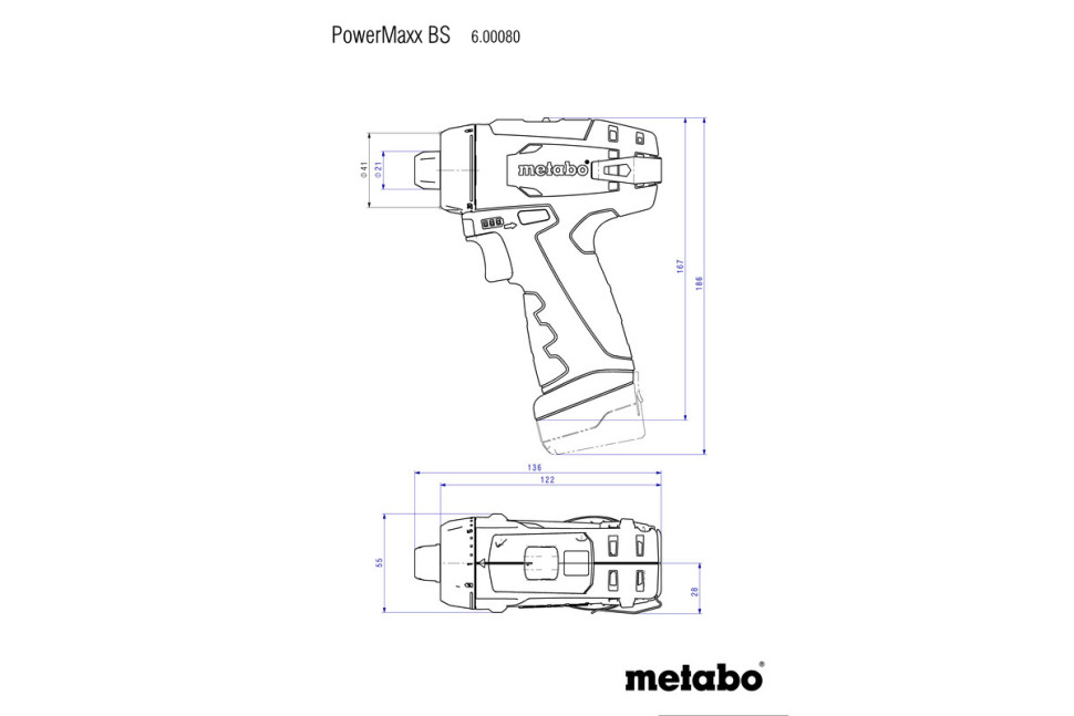Дрель-шуруповерт Metabo PowerMaxx BS Basic