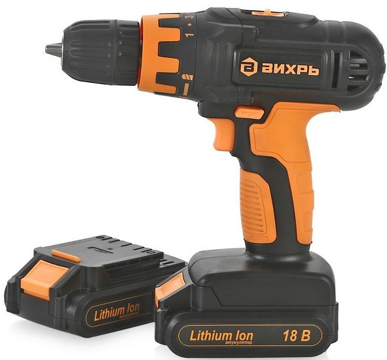 Дрель-шуруповерт Вихрь ДА-18Л-2К