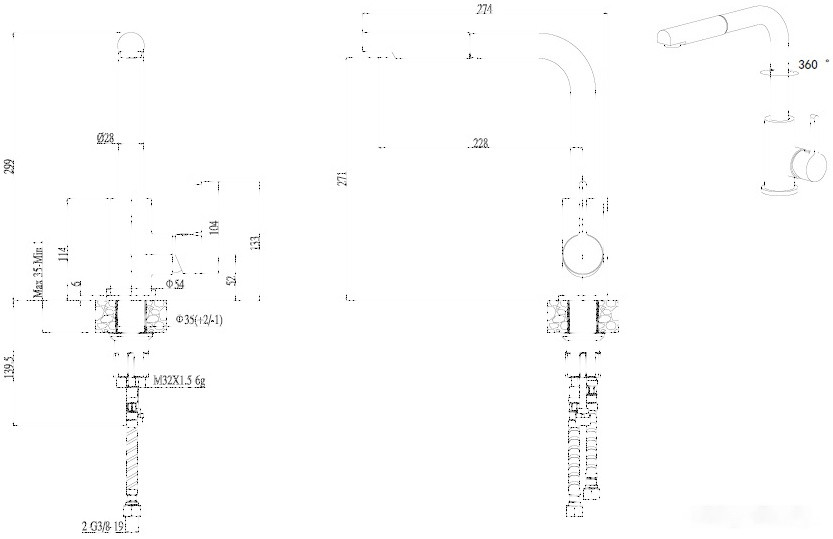 Смеситель Elleci C 02 G51 Avena Смеситель Elleci C 02 G51 Avena