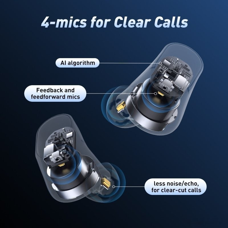 Наушники Baseus Bowie WM05 (белый) Наушники Baseus Bowie WM05 (белый)