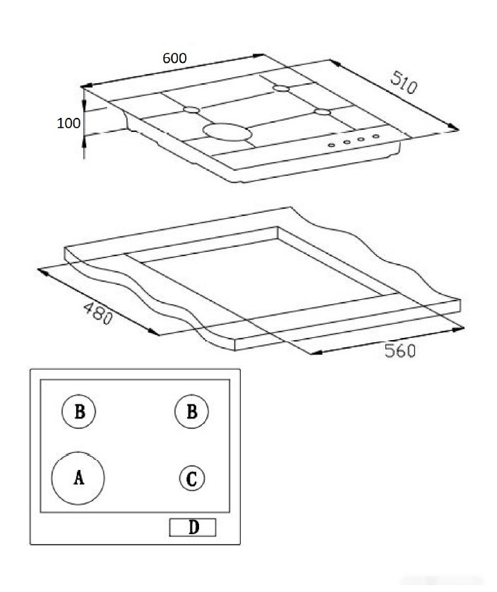 Варочная панель Weissgauff HGG 640 XR Варочная панель Weissgauff HGG 640 XR