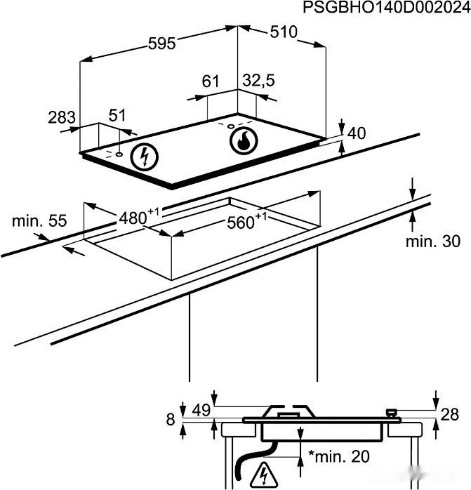 Варочная панель Electrolux EGS6436SX Варочная панель Electrolux EGS6436SX