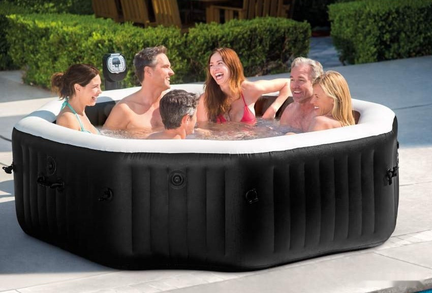 Бассейн INTEX Jet & Bubble Deluxe 28462 (218x71)